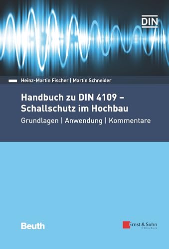 Book cover: "Handbuch zu DIN 4109" on sound insulation in construction.