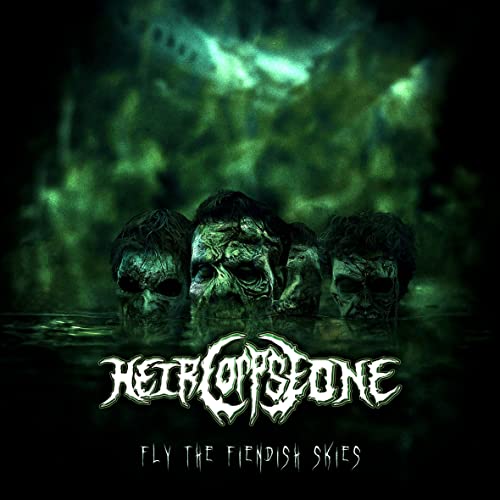 Green and black album cover with multiple decaying heads and band logo.