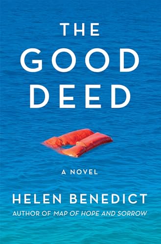 Book cover: "The Good Deed" with a blue ocean and red life preservers.