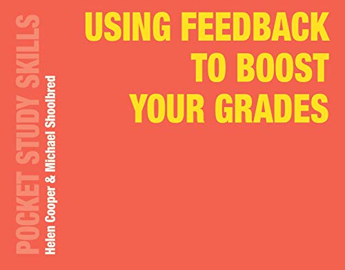 Orange book cover with yellow text: “Using Feedback to Boost Your Grades.”