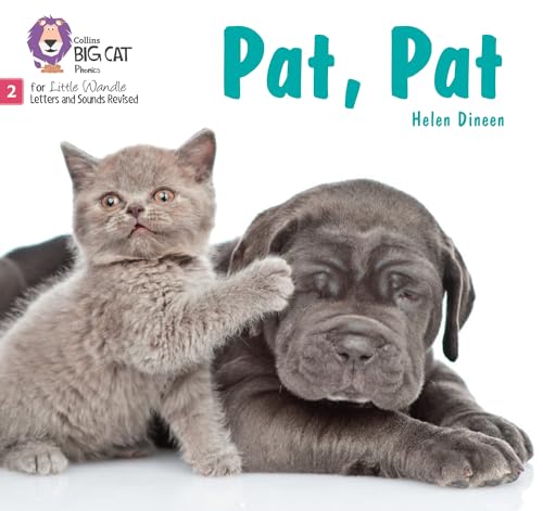 Book cover featuring a kitten and a puppy, titled "Pat, Pat".
