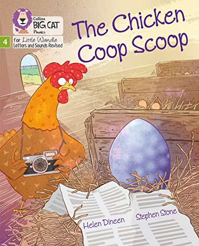 Book cover: a cartoon chicken with a camera and a large purple egg.