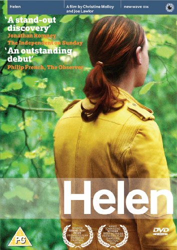 DVD cover for "Helen" featuring a woman with red hair in a yellow jacket.