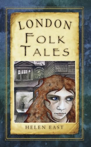Book cover: "London Folk Tales" with illustration of a woman’s face.