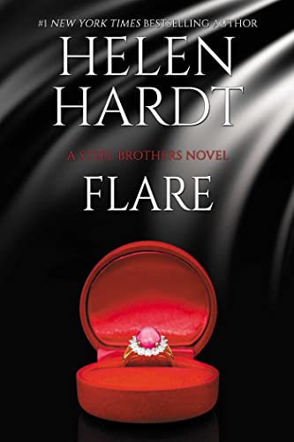 Book cover: "Flare" by Helen Hardt, featuring a red jewelry box with a ring.