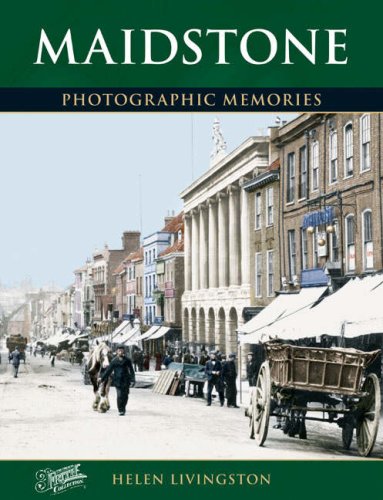 Book cover: "Maidstone" with a vintage street scene illustration.