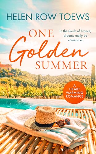Book cover: sunny French landscape, pool, hat, sunglasses, and title text.