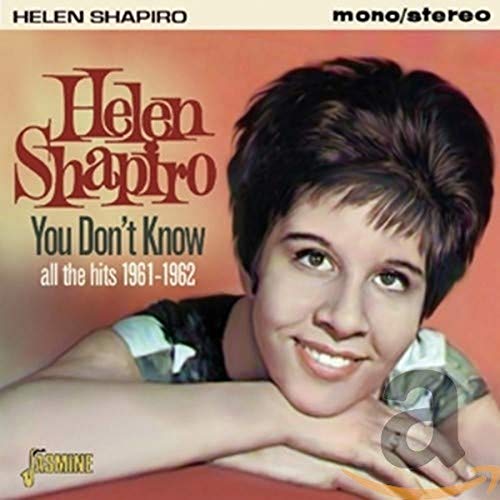 Helen Shapiro album cover, portrait of a young woman with dark hair.