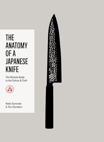 Book cover featuring a black Japanese knife silhouette on a light grey background.
