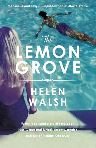 Book cover: woman looking at a swimmer in a blue pool.