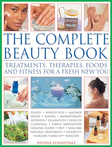 Book cover featuring beauty and wellness imagery: face masks, hands, food, and massage.
