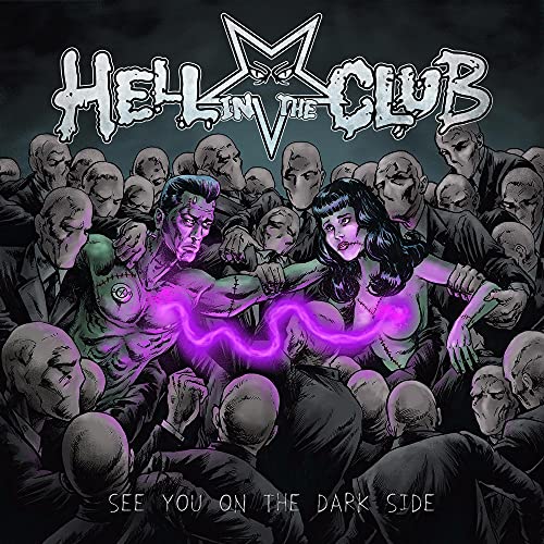 CD cover: illustrated crowd scene with glowing figures and band logo.