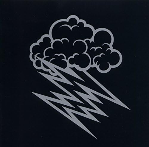 Dark album cover with a silver cloud and jagged lightning bolts.