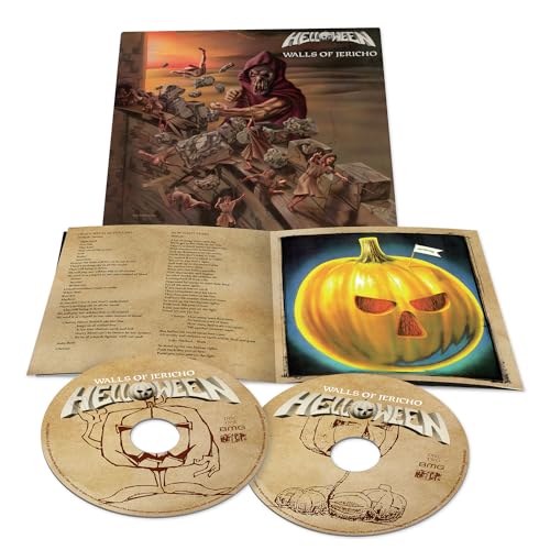 Helloween Walls of Jericho CD set with album artwork, lyric booklet, and two discs.