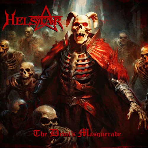 Helstar album cover: demonic figure surrounded by skeletal forms.