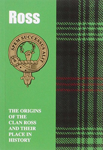 Green and black book cover featuring a Clan Ross crest and tartan.