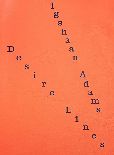 Orange cover with the title "Igshaan Adams: Desire Lines" in blue text.