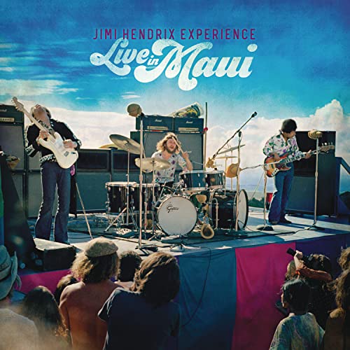 Jimi Hendrix Experience āLive in Mauiā CD cover with band performing.