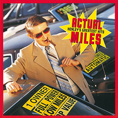 Don Henley album cover featuring a man in a car with a cigar.