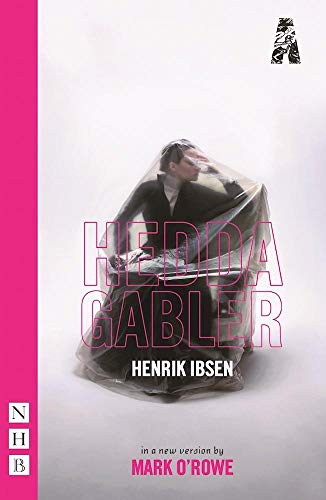 Book cover for "Hedda Gabler" featuring a person wrapped in plastic.
