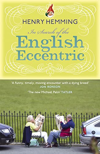 Book cover: "In Search of the English Eccentric" with people reading outdoors.
