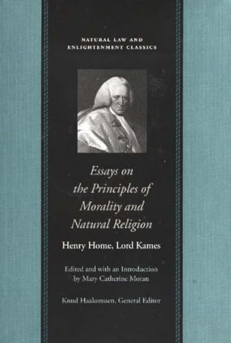 Book cover with a portrait of Henry Home, Lord Kames, on a black background.