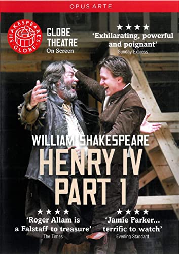 DVD cover for Shakespeare’s Henry IV Part 1, featuring two actors in costume.