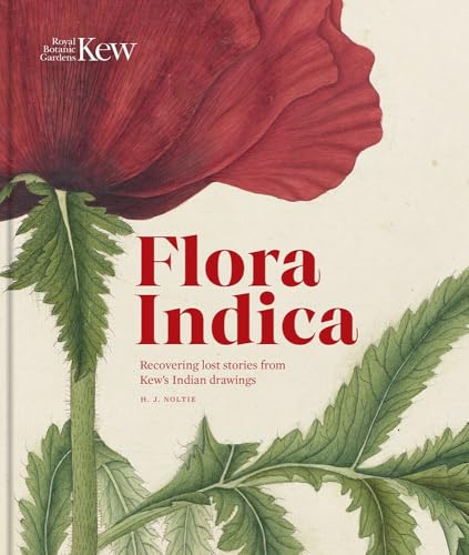 Book cover featuring a detailed botanical illustration of a poppy.