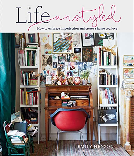 Book cover featuring a cluttered, cozy home office with bookshelves and a desk.