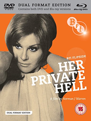 Blu-ray cover for “Her Private Hell” featuring a woman’s portrait.