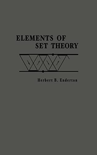Book cover for Elements of Set Theory by Herbert B. Enderton on gray background.