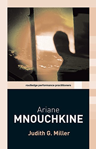 Book cover titled Ariane Mnouchkine by Judith G. Miller with a dark abstract image.