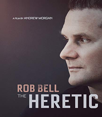 Blu-ray cover for “The Heretic” featuring Rob Bell in profile.