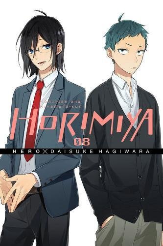 Horimiya, Vol. 8 cover: two young men with manga-style art.