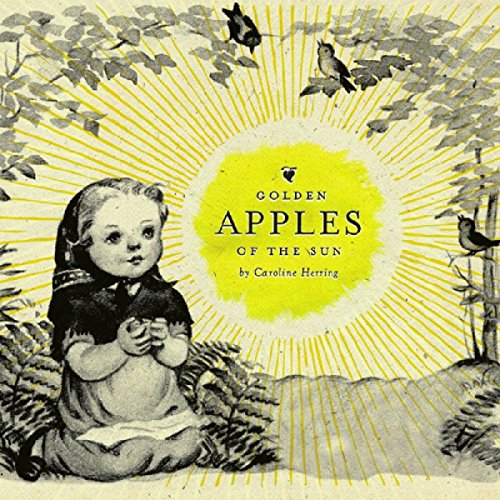 "Album cover featuring a black-and-white child illustration surrounded by yellow sun rays."