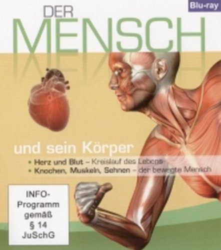 Blu-ray cover depicting human anatomy: heart, muscles, bones, and a profile.