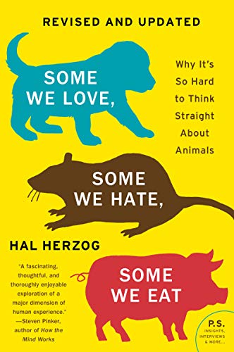 Book cover with illustrated dog, rat, and pig against a yellow background.