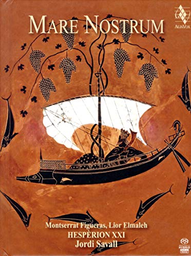 CD cover: ancient ship illustration with text “Mare Nostrum” and “Hesperion XXI”.