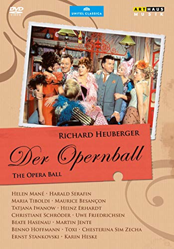 DVD cover for "Der Opernball" featuring a group in formal attire.