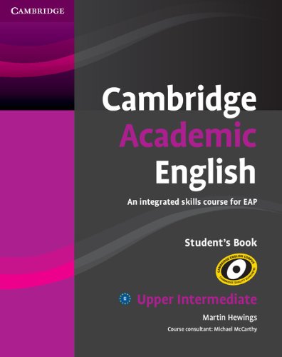 Cambridge Academic English B2 Student’s Book cover, dark purple and pink.