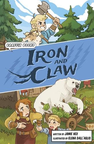 Comic book cover depicting a polar bear and two young characters.