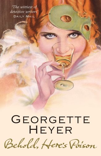 Book cover: woman in mask holding a glass of liquid.
