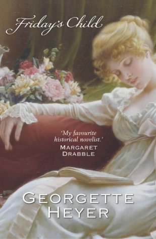 Book cover featuring a woman in a turquoise Regency dress with a yellow sticker.