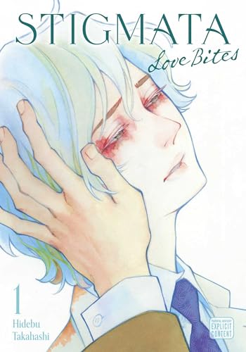 Manga cover featuring a pale man with blue hair and visible facial wounds.