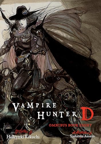 Book cover: Vampire Hunter D, a dark fantasy character with a cape.