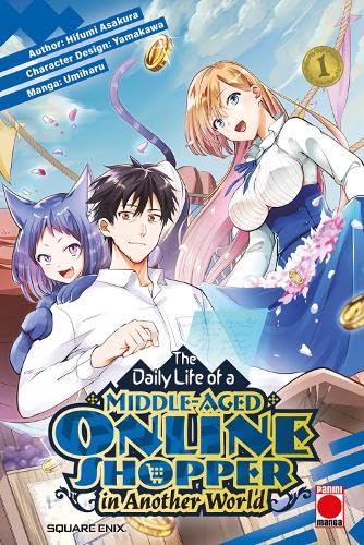 Manga cover featuring a man, a cat-eared girl, and a blonde woman with coins.