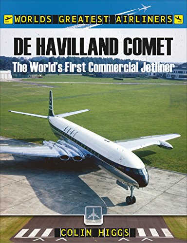Book cover featuring a silver and black De Havilland Comet jetliner.