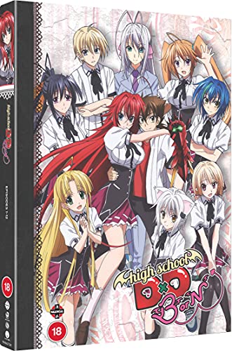 DVD cover for "High School DxD Born" featuring anime characters.