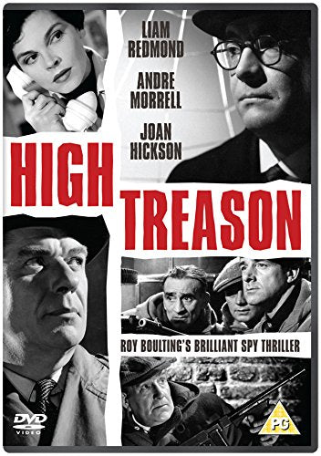 DVD cover for "High Treason" featuring black and white images and red title text.