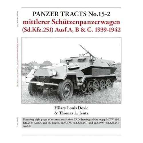 Book cover featuring a black and white photo of a German Sd.Kfz.251 armored vehicle.